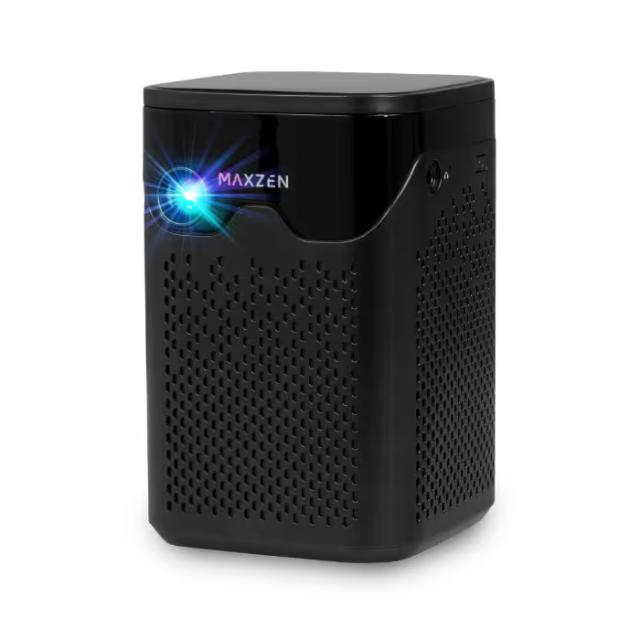 マクスゼン ポータブル プロジェクター 120ANSIルーメン DLP方式 ポータブルスマートプロジェクター 7000mAh MP-D12HC-BK ブラック 小型 家庭用 Android搭載 アプリ搭載 ミラーリング対応
