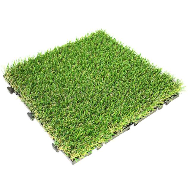 形状記憶リアル人工芝 メモリーターフスクエア 芝丈25mm 縦300mm×横300mm 9枚入り MTSQ-09 ユニオンビズの通販は