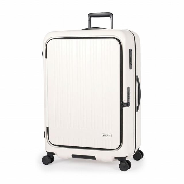 A.L.I ハードキャリーケース MAXBOX 10泊以上 100L〜110L MX-8011-28W-MV マットバニラ アジア・ラゲージ スーツケース 手荷物預け無料最大サイズ 横開きフロントオープン