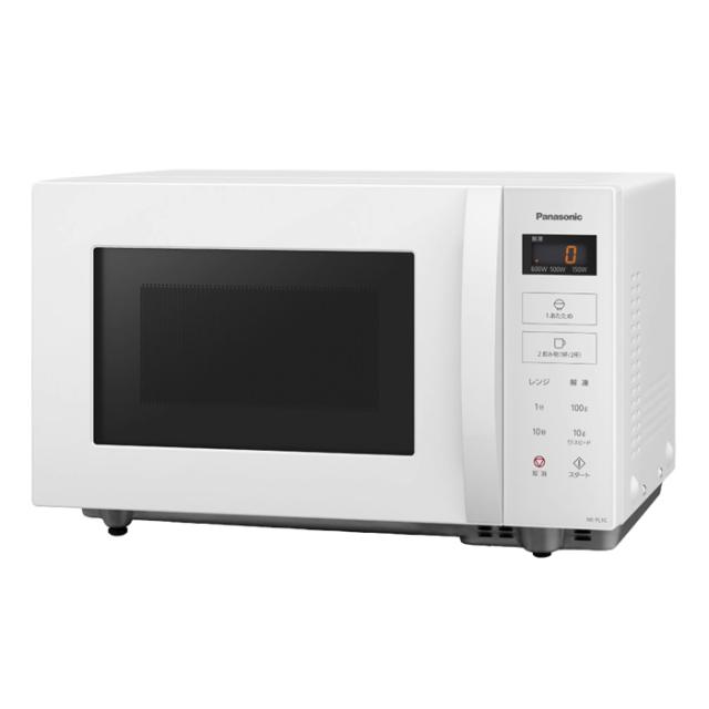 パナソニック 電子レンジ 単機能 NE-FL1C-W ホワイト 22L フラット庫内 Panasonic 単機能レンジ レンジ最高出力1000W シンプル 一人暮らし