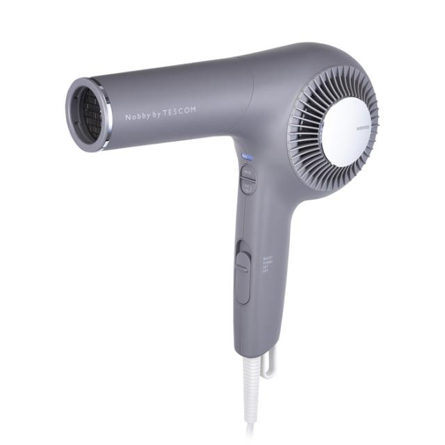 テスコム Nobby by TESCOM プロフェッショナル プロフェッショナル プロテクトイオン ヘアドライヤー NIB500B-H スモーキーグレー 大風速 プロ仕様 パワフル 速乾 軽量 スリム ハンズフリー