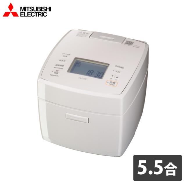 三菱電機 炊飯器 5.5合炊き IH炊飯器 備長炭 炭炊釜 IHジャー炊飯器 NJ-VS10H-W 白亜麻 0.5合〜5.5合炊き 低温調理 エコ炊飯