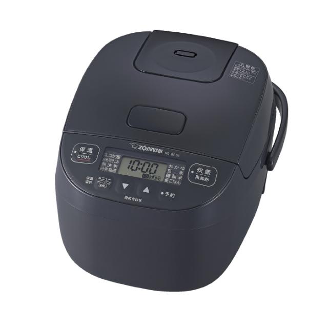 象印 3合炊き 炊飯器 マイコン炊飯ジャー 極め炊き NL-BF05-BZ ソフトブラック うるつや保温 無洗米 麦ごはん 黒厚釜 豪熱沸とう 立つしゃもじ