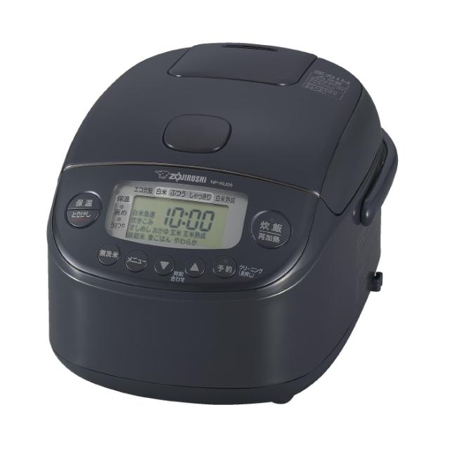 象印 3合炊き 炊飯器 圧力IH炊飯ジャー 極め炊き NP-RU05-BZ スレートブラック 炊き分け圧力 うるつや保温 白米 玄米 無洗米 麦ごはん 黒まる厚釜 立つしゃもじ