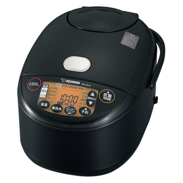 象印 1升炊き 炊飯器 IH炊飯ジャー 極め炊き 豪熱沸とうIH NW-VD18-BA ブラック