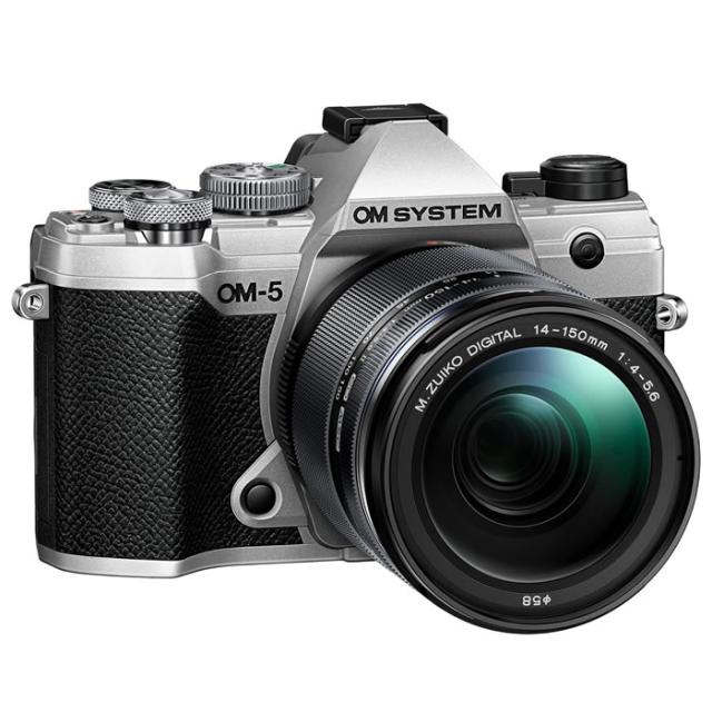 OM SYSTEM デジタル一眼カメラ OM-5 14-150mm II レンズキット デジタルカメラ OLYMPUS OM-5-14150-LKIT-S シルバー 106,040円