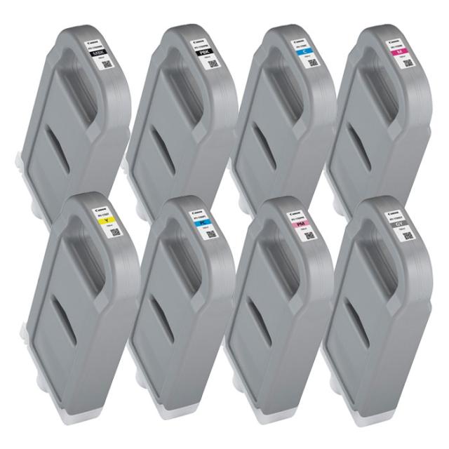 【送料無料】【セット】キヤノン 純正 インクカートリッジ インクタンク PFI-1700MBK/PBK/C/M/Y/PC/PM/GY 8色セット PFI-1700-8SETの通販は 278,800円