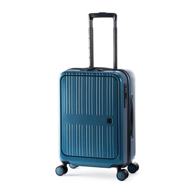 A.L.I ハードキャリーケース Pitaflat ピタフラット 3〜4泊 37L PIF-8810-18-IDG インディゴ アジア・ラゲージ スーツケース 機内持ち込み可能サイズ フロントオープンタイプ 前輪ストッパー 14インチPC収納 23,760円