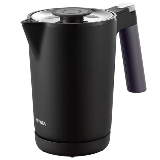 【送料無料】タイガー 1.0L 蒸気レス電気ケトル 温度調節機能つき PTQ-A100-KO オニキスブラック