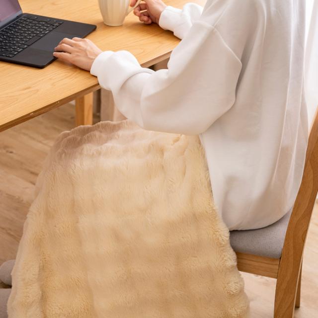 QUADS クワッズ 電気毛布 掛敷両用タイプ toron トロン QS433IV アイボリー ひざ掛け 掛け毛布 敷毛布 本体丸洗いOK ダニ退治 自動オフ おしゃれ