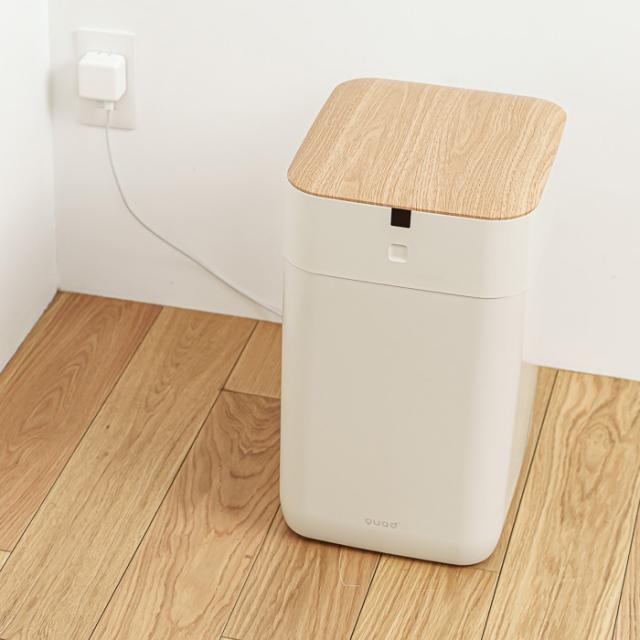 ゴミ袋 quads ゴミ箱 QUADS ゴミ箱 15L ELBIN エルビン 全自動スマートゴミ箱 センサー 自動密封 自動開閉 自動梱包 QS557IV アイボリー ナチュラルウッド 充電式 コードレス ゴミ袋 非接触 UV 除菌の通販は - あきんど au PAY マーケット 通販サイト