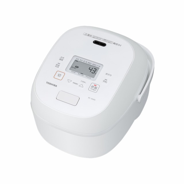 東芝 5.5合炊き 真空IH 炊飯器 RC-10VRV-W グランホワイト の通販は
