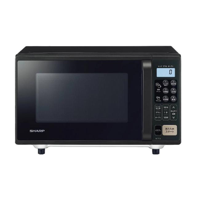 シャープ オーブンレンジ 16L RE-F165-B ブラック コンパクト フラット庫内