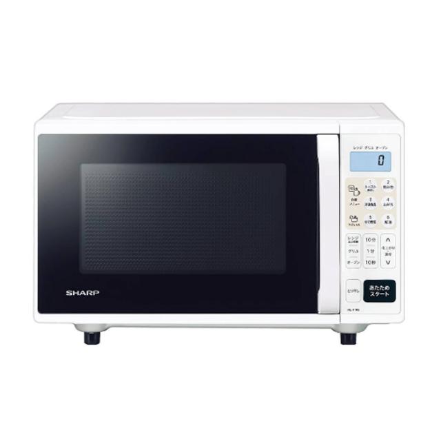 シャープ オーブンレンジ 16L RE-F165-W ホワイト コンパクト フラット庫内