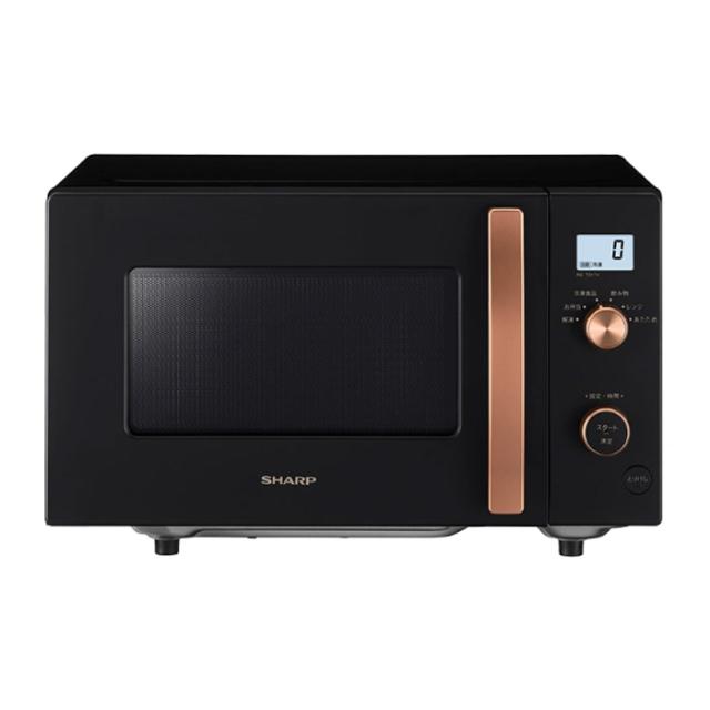 シャープ  電子レンジ 単機能レンジ 17L フラットタイプ RE-TS174-B ブラック系 シンプル ヘルツフリー カンタン操作 フラット庫内 おしゃれ
