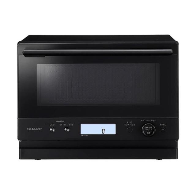 シャープ オーブンレンジ 18L PLAINLY プレーンリー RE-WF185-B ブラック コンパクトサイズ シンプル おしゃれ ワイドフラット庫内