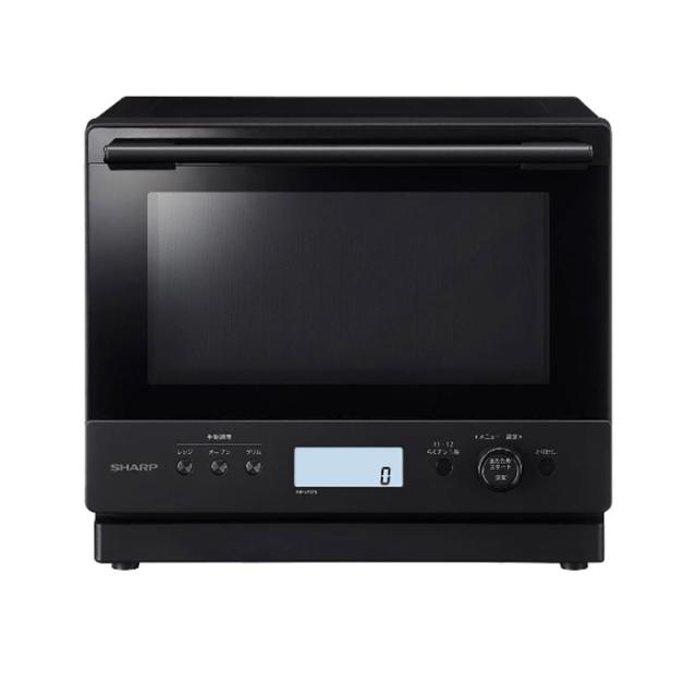 シャープ 過熱水蒸気オーブンレンジ 27L PLAINLY プレーンリー RE-WF275-B ブラック 大容量 省スペース シンプル おしゃれ 天面フラット