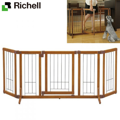 【送料無料】リッチェル ペット用木製おくだけドア付ゲート M RI-4973655584811 13,490円