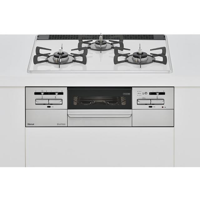 リンナイ ビルトインガスコンロ Mytone マイトーン 60cm 都市ガス用 パールクリスタル ミストホワイト ココットプレート付属 RS31W35P48DGVW-13A