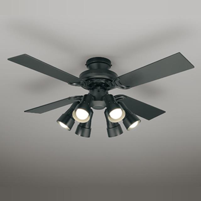 オーデリック LEDシーリングファン SH9117LDR 電球色 昼白色 4枚羽根 高演色LED リモコン付 〜8畳 ODELIC