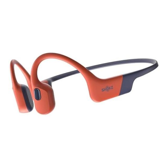 Shokz 骨伝導イヤホン OpenSwim Pro オープンイヤー型 ワイヤレスイヤホン SKZ-EP-000029 レッド Bluetooth MP3デュアルモード ショックス 防塵 防水 マイク 軽量 急速充電