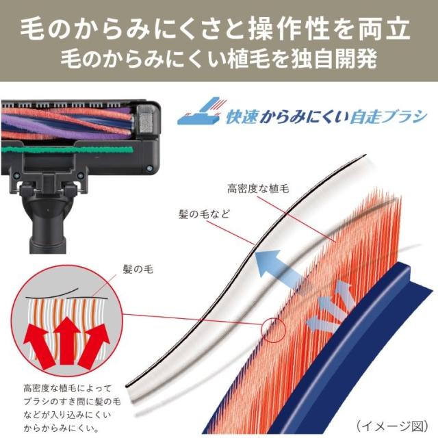 三菱電機 掃除機 紙パック式 クリーナー Be-K ビーケイ TC-FD2F-N ホワイトゴールド キャニスター 自走ブラシ 毛がらみ除去 らくリーニングヘッド_8