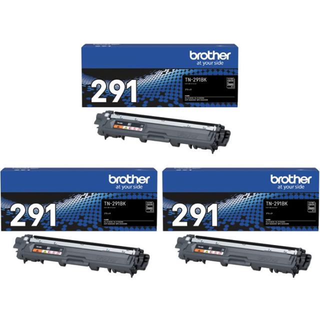 【送料無料】【3個セット】ブラザー 純正 トナーカートリッジ TN-291BK ブラック 3個セット TN-291BK-3SET