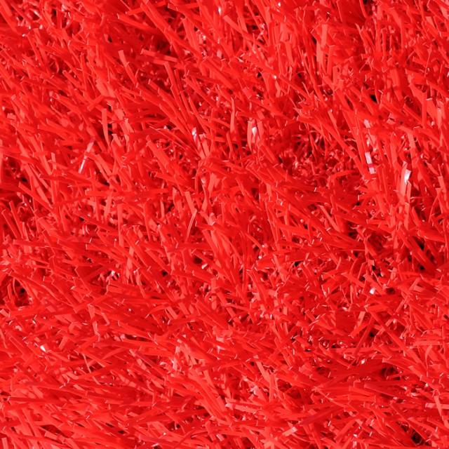 形状記憶リアル人工芝 ビビッドターフ レッド 芝丈28mm 巾1m×長さ10m VT-RED-0110 ユニオンビズ