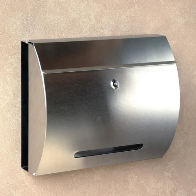 郵便ポスト 壁掛けポスト Mauro マウロ WM-043 シルバー MOJYUの通販は 6,490円