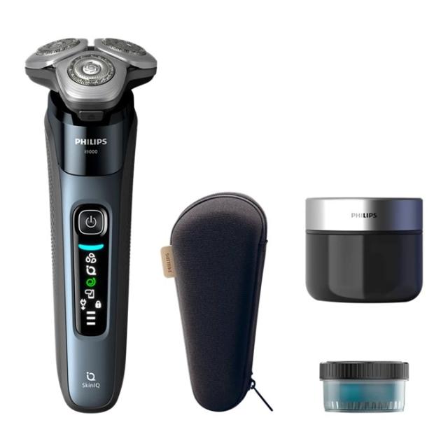 フィリップス メンズシェーバー i9000 クイッククリーンポッド付き X9001/20 X9001-20 グレイブルー ウェット＆ドライ 回転式 電動シェーバー 防水 お風呂剃り 深剃り 髭剃り ひげ剃り スマホ連動 洗浄器付き