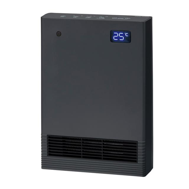 ユアサプライムス 背面が分解できるセラミックヒーター YA-S1228SGM-H グレー 電気ファンヒーター 人感センサー付き 温度センサー