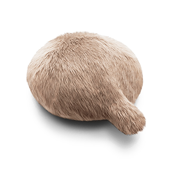 【送料無料】ユカイ工学 しっぽのついたクッション型セラピーロボット Petit Qoobo プチ・クーボ YE-PQ001M マロン