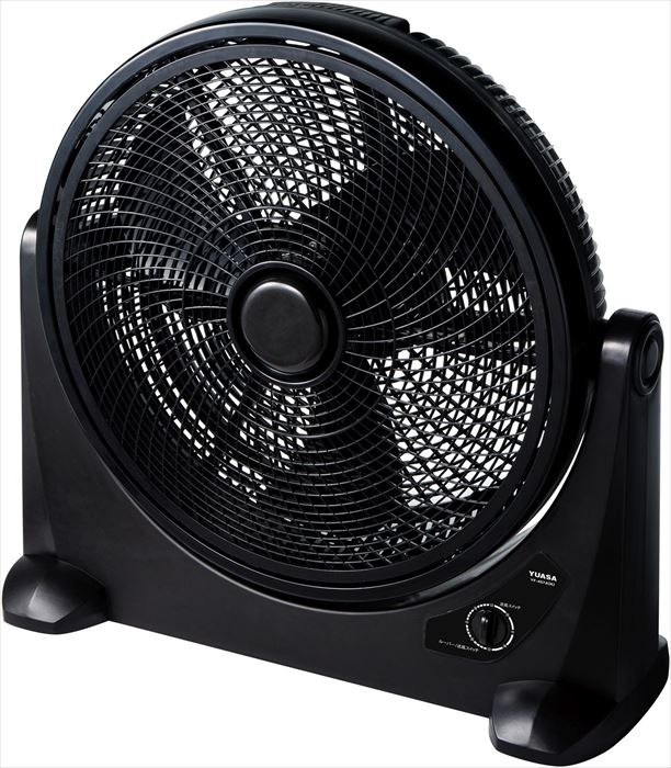ユアサプライムス YUASA ルーバーファン 上向き大型ルーバーファン ACモーター 首振り 風量調節可能 YF-457A ブラック