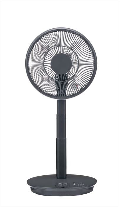 ユアサプライムス YUASA DC 扇風機 DCコンパクト収納扇 DCモーター タイマー付き 首振り 風量調節可能 YT-D3493GFR-H グレー