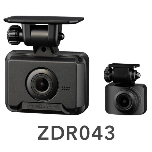 コムテック ドライブレコーダー ZDR043 前後2カメラ フルHD録画