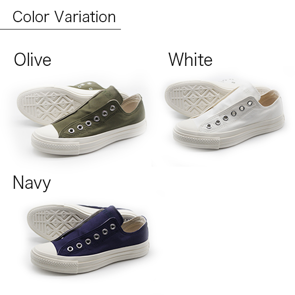 コンバース オールスター スニーカー レディース 靴 スリッポン 白 ホワイト 緑 おしゃれ 可愛い Converse All Star Military Slip Oxの通販はau Pay マーケット 靴のニシムラ