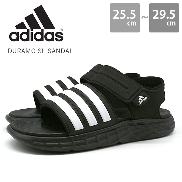 アディダス メンズ サンダル 靴 黒 ブラック 白 ホワイト スポーツ ベルクロ シャワー 夏 海 Adidas Duramo Sl Sandalの通販はau Pay マーケット 靴のニシムラ