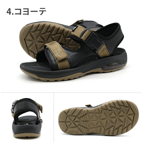 メンズ サンダル スポーツサンダル 靴 黒 ブラック 滑りにくい