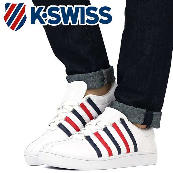 スニーカー メンズ ケースイス 25 29cm 靴 男性用 ローカット K Swiss Classic 大きいサイズ 人気 定番 本革 レザー 天然皮革 復刻 5の通販はau Pay マーケット 靴のニシムラ