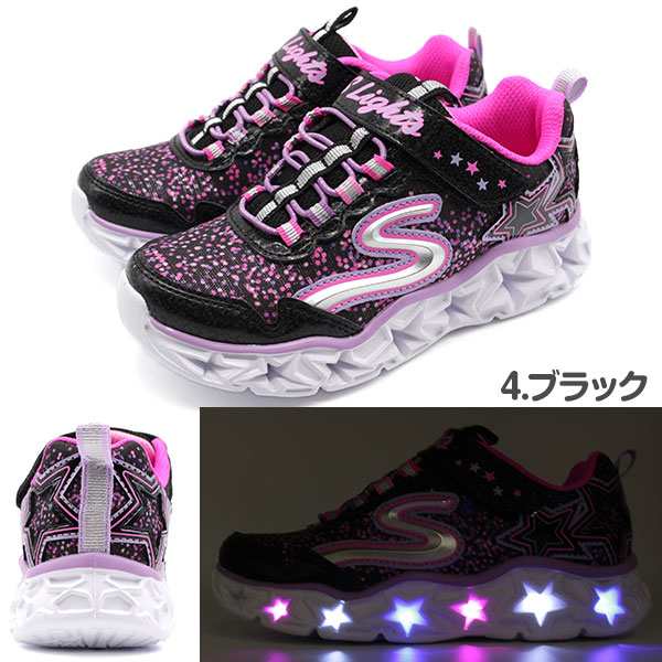 スニーカー 子供 キッズ ジュニア 18 0 0cm 靴 女の子 ローカット スケッチャーズ Skechers Galaxy Lights 109l 光る ライト 星 ゴの通販はau Pay マーケット 靴のニシムラ