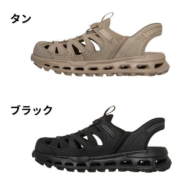 スケッチャーズ サンダル メンズ スポーツサンダル 靴 ブラック 黒 茶色 履きやすい 脱ぎ履き クッション ハンズフリー スリップイン SKECHERS GLIDE-STEP TRAIL SANDAL グライドステップ トレイル サンダル 237473_1