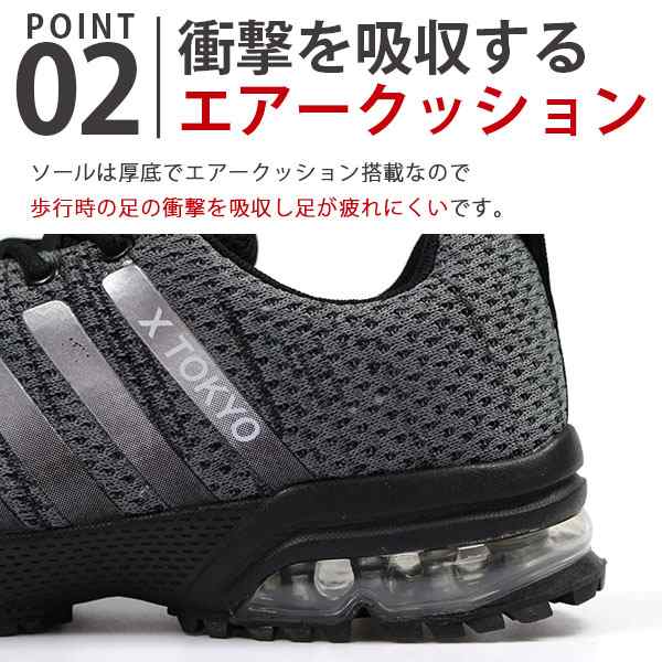メンズ スニーカー 靴 黒 灰 赤 ブラック グレー レッド 撥水