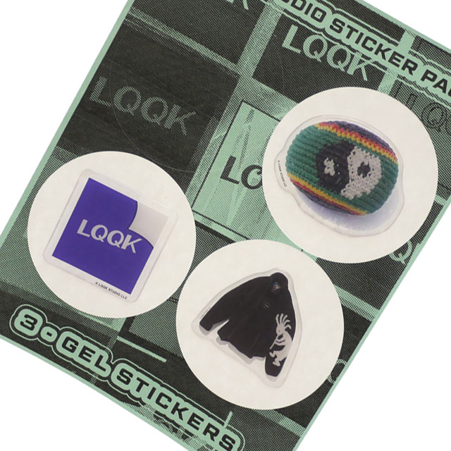 [期間限定ポイント20倍！] 新品 ルックスタジオ LQQK STUDIO STICKER PACK ステッカー 3枚セット MULTI マルチ グッズ
