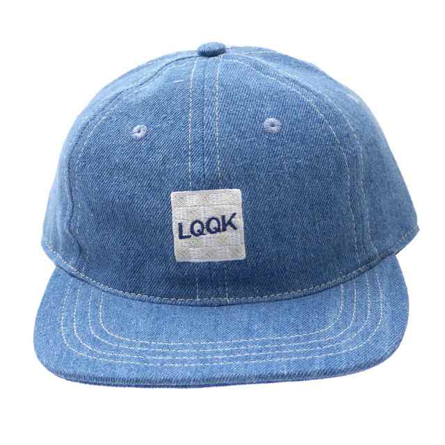 【数量限定特別価格】 新品 ルックスタジオ LQQK STUDIO DENIM LOGO HAT キャップ WASHED DENIM デニム  ヘッドウェア｜au PAY マーケット