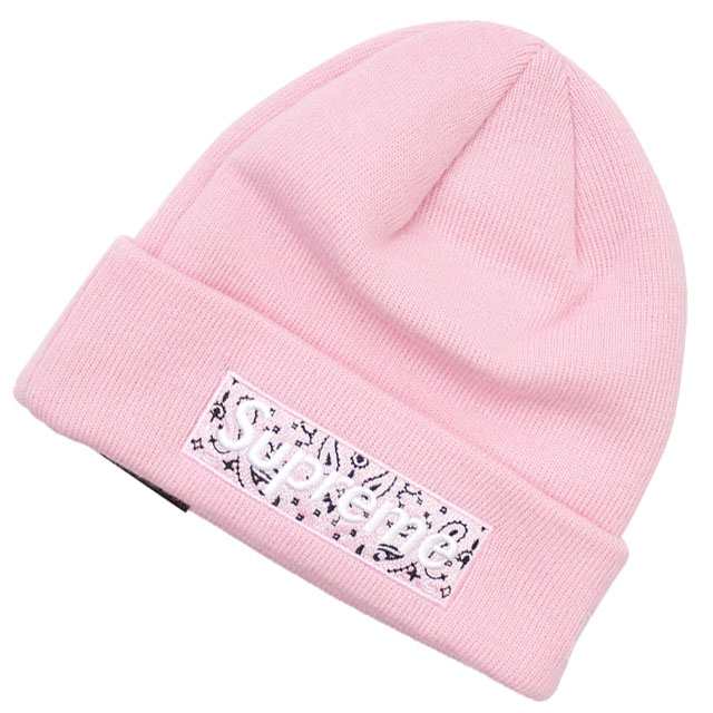 新品 シュプリーム Supreme New Era Box Logo Beanie ビーニー Pink ピンク ヘッドウェアの通販はau Pay マーケット クリフエッジ