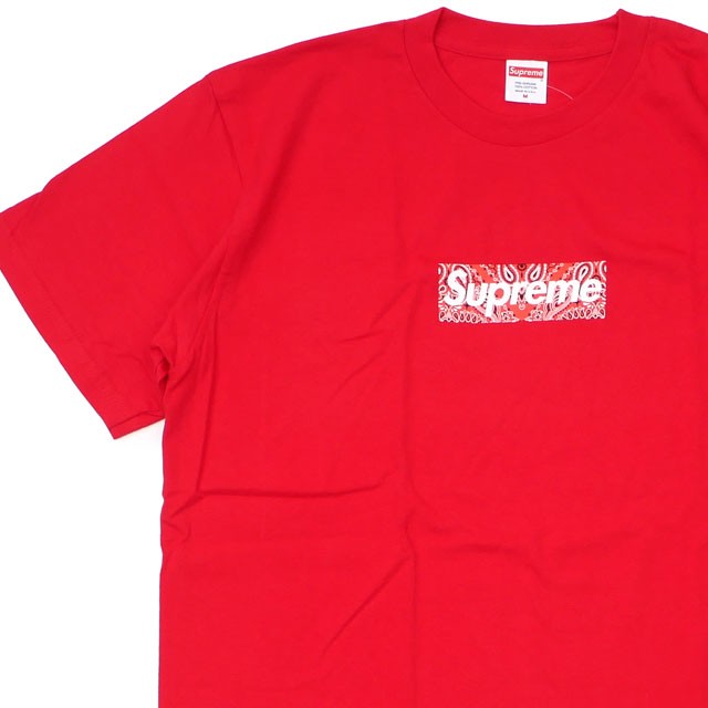 supreme red logo t shirt