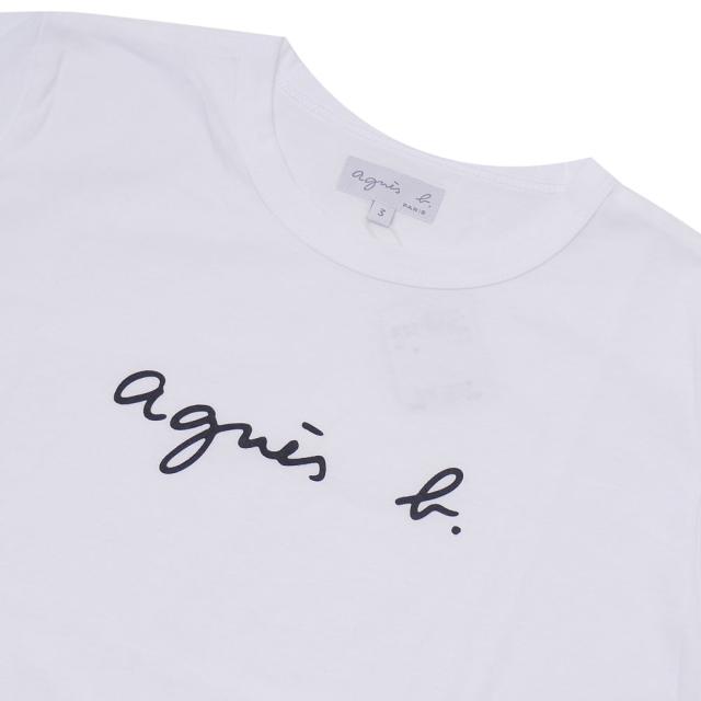 新品 アニエスベー agnes b. TS ロゴ Tシャツ WHITE ホワイト 白