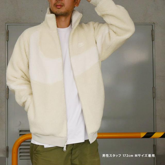 新品 ナイキ Nike Vm Swoosh Full Zip Jacket ボア フリース ジャケット Light Bone Sail Bq6546 070 Big Swoosh Boa Jacket Outerの通販はau Pay マーケット クリフエッジ