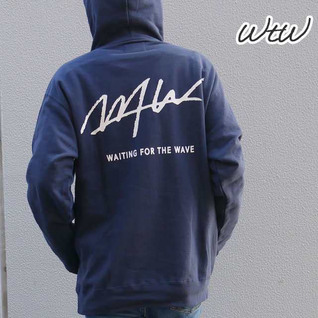 新品 ダブルティー WTW ORGANIC C LOGO HOODIE パーカー BLUE ブルー