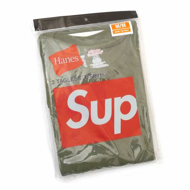 新品 シュプリーム SUPREME x ヘインズ Hanes Tagless Tee 2